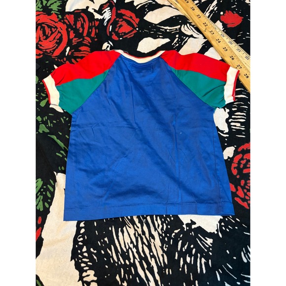 Christian Dior Jeune Sport toddler Color Block T Shirt Size S Red Blue Green - Picture 2 of 8
